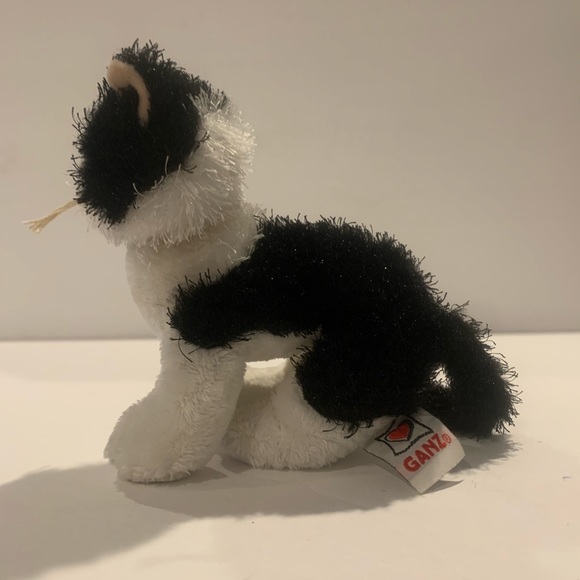 Ganz Webkinz Lil' Kinz Black & White Cat Kitty Plush Stuff Animal Toy - Picture 4 of 6